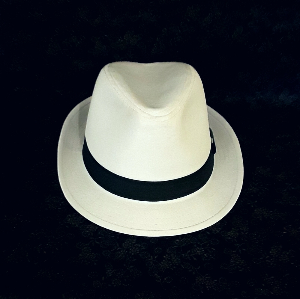 White Hat With Black Band